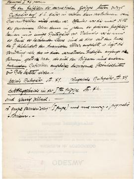 Odręczne notatki Józefa Żurowskiego na temat analogii do zabytków z Jakuszowic Małych  sporządzon...