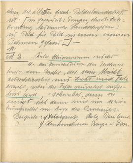 Brulion Józefa Żurowskiego z notatkami w języku niemieckim z okresu studiów w Wiedniu  strona 8