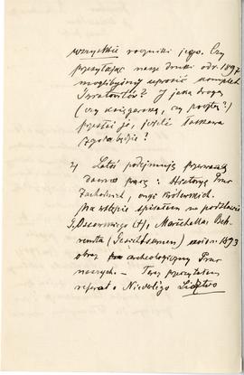 List (rękopis) od Ks. Kujota do Erazma Majewskiego  strona 2