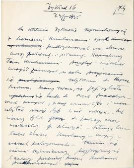 Rękopis dwudziestu ośmiu wykładów Józefa Żurowskiego pt. "Zagadnienie Kopca Krakusa na tle z...
