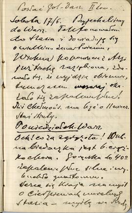 Notatnik nr 71 z odręcznymi notatkami Erazma Majewskiego z okresu od 26.05.1911 r. do 08.08.1912 ...