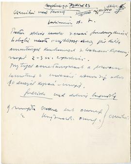 Rękopis dwudziestu ośmiu wykładów Józefa Żurowskiego pt. "Zagadnienie Kopca Krakusa na tle z...