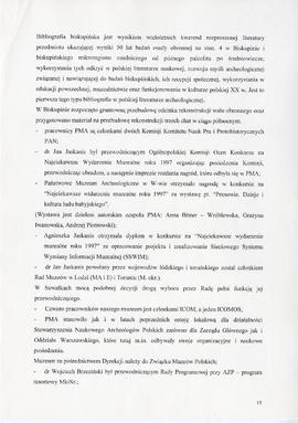 Państwowe Muzeum Archeologiczne w Warszawie. Sprawozdanie z działalności w roku 1998. Maszynopis...