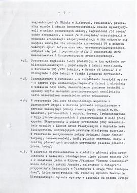 Państwowe Muzeum Archeologiczne w Warszawie. Sprawozdanie z działalności w roku 1990.  Maszynopis...