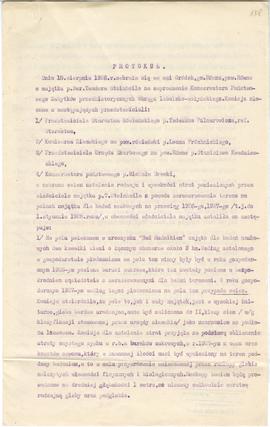 Maszynopis  odpis. Protokół z dnia 18 sierpnia 1926 r. z zebrania komisji we wsi Gródek  powiat R...
