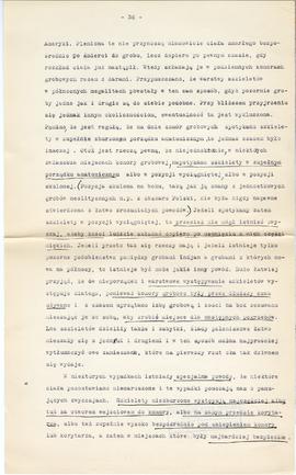 Maszynopis i rękopis trzynastu wykładów Józefa Żurowskiego na temat kultury megalitycznej  strona...