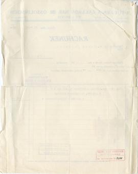 Rachunek z dnia 24.05.1934 r. wystawiony dla Józefa Żurowskiego przez Drukarnię Zakładu Narodoweg...