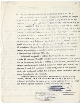 Maszynopis. Pismo Państwowego Muzeum Archeologicznego w Warszawie nr 279-IX z dn. 29 marca 1929 r...