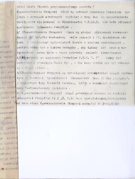 Maszynopis. Odpis dokumentu Państwowego Grona Konserwatorów Zabytków Przedhistorycznych z dnia 22...