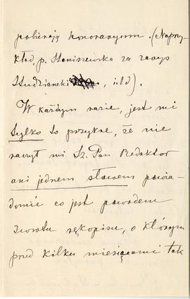 List od Stanisławy Dąbrowskiej do Erazma Majewskiego (rękopis)  strona 3