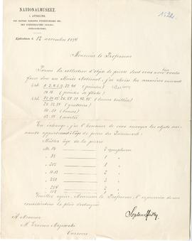 List od Sophusa Miltera do Erazma Majewskiego (druk  rękopis)  strona 1