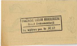 Zespół odręcznych notatek Józefa Żurowskiego (w tym opisy zabytków i zapiski bibliograficzne) wra...