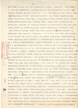 Maszynopis kopii listu Włodzimierza Antoniewicza do Józefa Kostrzewskiego z dnia 8.12.1927 r. w s...