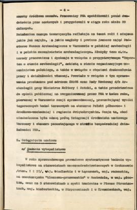 Państwowe Muzeum Archeologiczne w Warszawie. Sprawozdanie z działalności w roku 1981. Mszynopis. ...