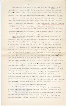 Maszynopis i rękopis trzynastu wykładów Józefa Żurowskiego na temat kultury megalitycznej  strona...