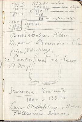 Notes nr 45 z wpisami odręcznymi  Erazma Majewskiego z okresu od 31.05.1894 r.-20/21.02.1895 r.  ...