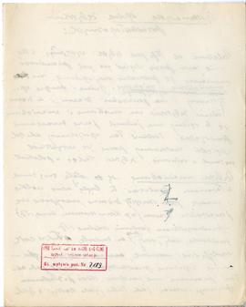 Rękopis wykładów Józefa Żurowskiego z zakresu archeologii przedhistorycznej  strona 156: pieczątk...