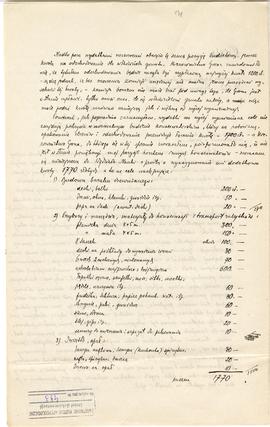 Rękopis. Odpis pisma konserwatora Michała Drewko z dnia 20 czerwca 1926 r. do Wydziału Nauki Mini...