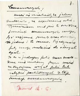 Rękopis jedenastu wykładów Józefa Żurowskiego pt. "Epoka bronzu ze szczególnem uwzględn. pod...