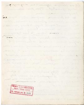 Rękopis wykładów Józefa Żurowskiego z zakresu archeologii przedhistorycznej  strona 138: pieczątk...