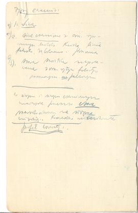 Fragment dziennika Józefa Żurowskiego pt. "Bieżące wiadomości o wykopaliskach" z odręcz...