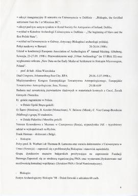 Państwowe Muzeum Archeologiczne w Warszawie. Sprawozdanie z działalności w roku 1998. Maszynopis...