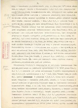 Maszynopis kopii listu Włodzimierza Antoniewicza do Józefa Kostrzewskiego z dnia 8.12.1927 r. w s...