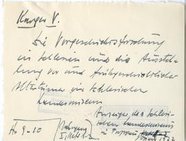 Fiszka z odręcznymi notatkami bibliograficznymi Józefa Żurowskiego  strona 1: "Karger V.  Di...