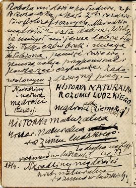 Notatnik nr 100 z odręcznymi notatkami Erazma Majewskiego z okresu od 16.04.1921 r. do 30.10.1921...