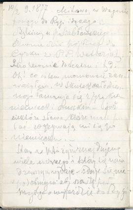 Notes nr 7 z okresu 11.09.1877 r.-24.02.1878  r.  Notatki odręczne Erazma Majewskiego dot. podróż...