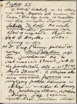 Notatnik nr 88 z odręcznymi notatkami Erazma Majewskiego z okresu od 01.01.1917 r. do 25.07.1917 ...