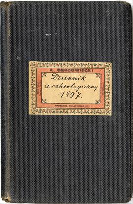 Dziennik archeologiczny z odręcznymi notatkami Erazma Majewskiego - okładka