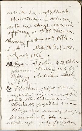 Notes nr 4 z okresu 01.05.1876 r.-15.02.1877 r. Notatki odręczne Erazma Majewskiego dot. spraw co...