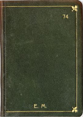 Notatnik nr 74 z odręcznymi notatkami Erazma Majewskiego z okresu od 28.07.1914 r. do 27.08.1914 ...