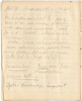 Brulion Józefa Żurowskiego "Żurowski 1918" z notatkami w języku niemieckim z okresu stu...