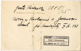 Zbiór odręcznych notatek Józefa Żurowskiego dotyczących literatury do pracy doktorskiej pt. Wykop...