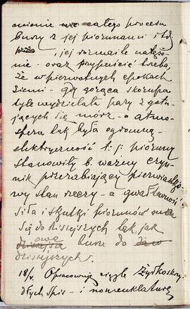 Notes nr 22 z wpisami odręcznymi  Erazma Majewskiego z okresu od 15.05.1885 r. - 08.09.1885 r.  s...