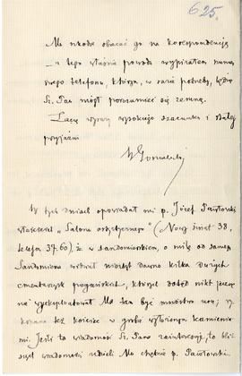List od Wiktora Gomulickiego do Erazma Majewskiego (rękopis)  strona 4