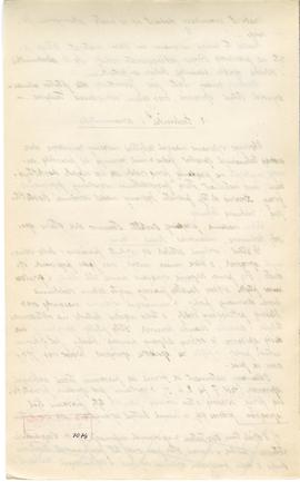 Rękopis pracy doktorskiej Józefa Żurowskiego pt. Wykopalisko z Jakuszowic Małych na tle pokrewnyc...