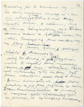 Rękopis sześćdziesięciu ośmiu wykładów Józefa Żurowskiego pt. "Sztuka Podyluwialna" z r...