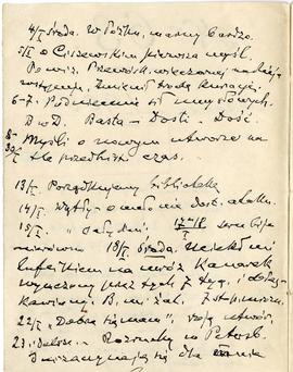 Notatnik nr 63 z odręcznymi notatkami Erazma Majewskiego z okresu od III 1905 r. do 23.07.1906 r....