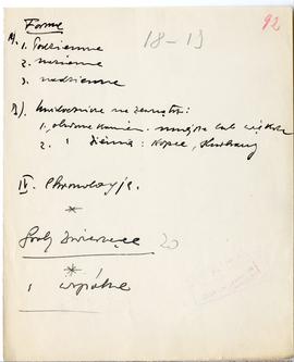 Rękopis wykładów Józefa Żurowskiego z zakresu archeologii przedhistorycznej  strona 179: "[…...