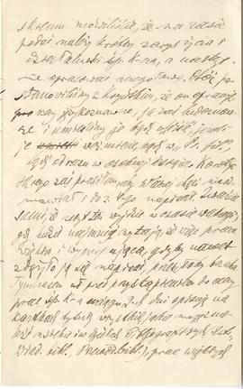 List od Hieronima Rafała Łopacińskiego do Erazma Majewskiego (rękopis)  strona 3
