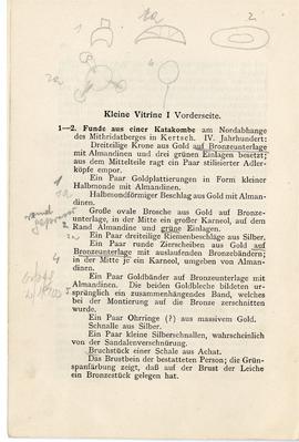 Drukowany katalog wystawy "Frühgermanische Kunst" prezentowanej w Muzeum Cesarza Fryder...