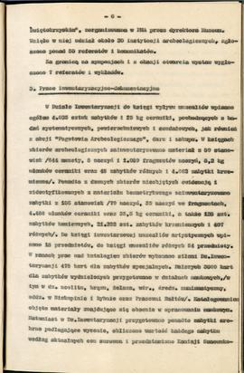 Państwowe Muzeum Archeologiczne w Warszawie. Sprawozdanie z działalności w roku 1981. Mszynopis. ...