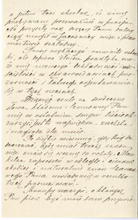 List od Aleksandra Bydłowskiego do Erazma Majewskiego (rękopis)  strona 2