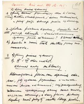 Rękopis dziewięciu wykładów Józefa Żurowskiego pt. "Osadnictwo przedhistoryczne w dorzeczu G...