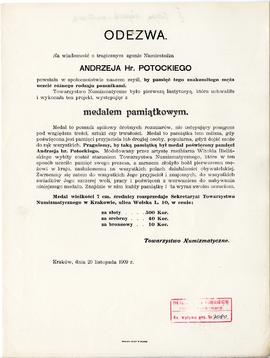 Odręczne notatki Józefa Żurowskiego na temat analogii do zabytków z Jakuszowic Małych  sporządzon...