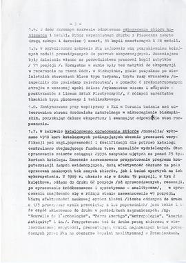 Państwowe Muzeum Archeologiczne w Warszawie. Sprawozdanie z działalności w roku 1989.  Maszynopis...