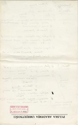 Rękopis jedenastu wykładów Józefa Żurowskiego pt. "Epoka bronzu ze szczególnem uwzględn. pod...